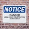 Signmission Danger Area Under Construction Do Not Enter OSHA Notice Sign, Plastic, 14in W x 10in L, 2PK OS-2PACK-NS-P-1014-L-10894 - alternate 3